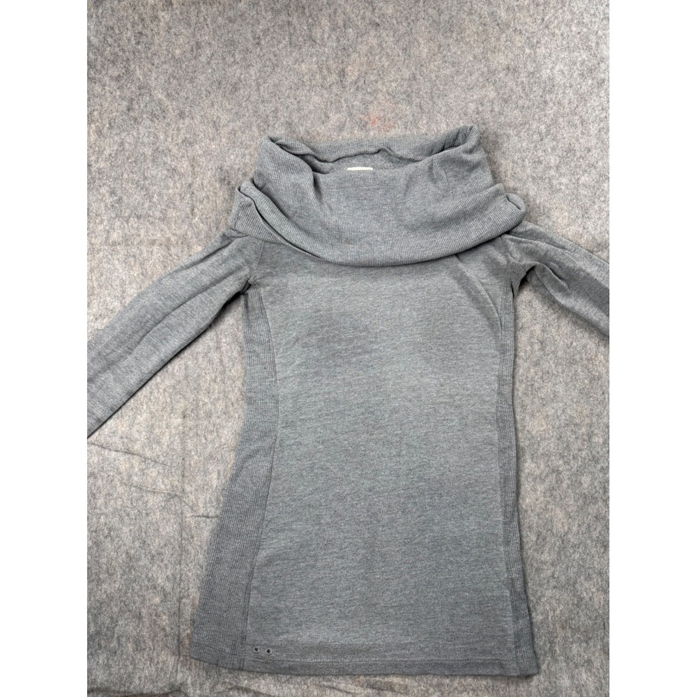 Converse One Star Sweater Women XS Gray Knit Cowl Neck Tunic